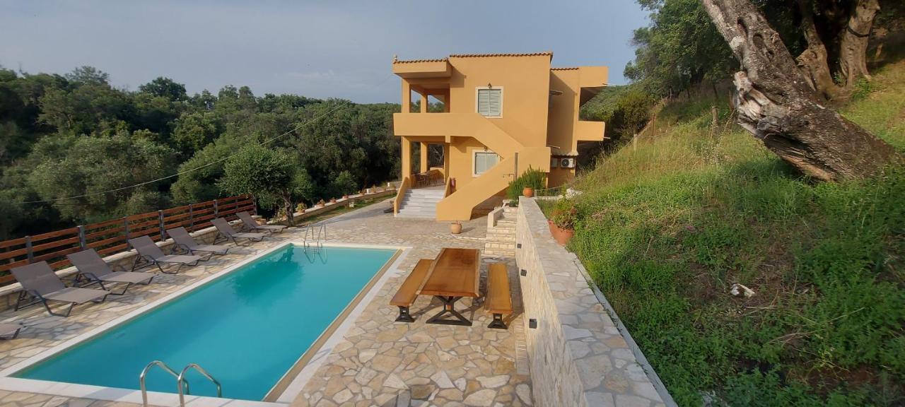 Villa Kostas-Ne Corfu With Heated Salt Swimming Pool Agios Spyridon  Exterior foto